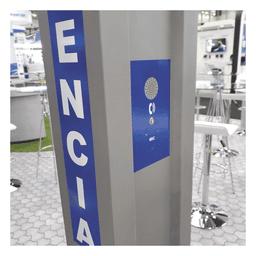 Torre de alerta / Acero / 2.5 m (8.2 ft) / Pintura electrostática gris / Compatible Fanvil I12-N-01P