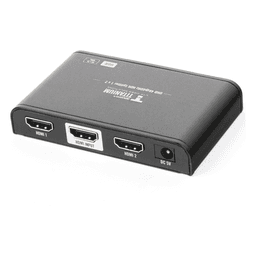 Divisor (Splitter) HDMI 4K de 1 Entrada a 2 Salidas (Simultaneas) / Soporta 4K×2K / Ajuste de resoluciones EDID / HDR / HDMI 2.0 /  HDCP 2.2  / Soporta formatos de Audio Dolby Digital / Longitud del cable de entrada y salida ≤10m.