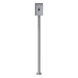 Base Tubular para Lectora RFID / Acero Calibre 14-16-18 / 1206 mm (3.96 ft) de Alto / 3.3 kg / Pintura Electrostática Gris Mate / Anclaje Barrenancla Incluido