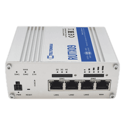 Router Industrial LTE 4.5G Cat 6 / 300 Mbps / 4 Puertos Gigabit / Doble SIM / GNSS / PoE / -40°C a 75°C