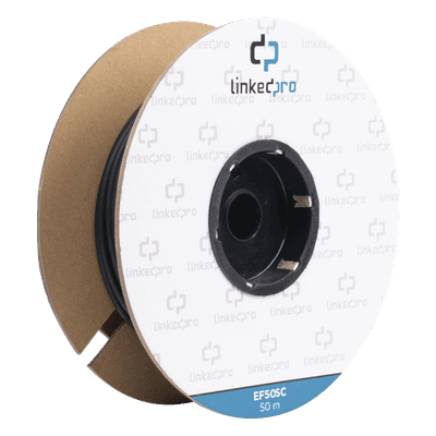 Carrete de Fibra Óptica / Monomodo 9/125 / SC-SC Duplex / 50 m (164.04 ft) / Kevlar / Subterráneo