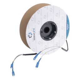 Carrete de Fibra Óptica / Monomodo 9/125 / SC-SC Duplex / 50 m (164.04 ft) / Kevlar / Subterráneo