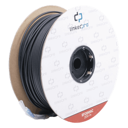 Carrete de Fibra Óptica Monomodo / Conectores SC-SC Duplex / Refuerzo Kevlar / 200 m (656.17 pies) / Subterráneo por Tubería