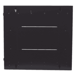 Gabinete PanZone de Montaje en Pared, de 19in, Puerta con Ventana de Seguridad, 12 UR, 762mm de Profundidad, Color Negro