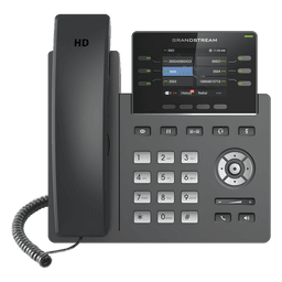 Teléfono IP Grado Operador, 3 líneas SIP con 6 cuentas, puertos Gigabit,PoE,  pantalla a color 2.4", codec Opus, IPV4/IPV6 con gestión en la nube GDMS