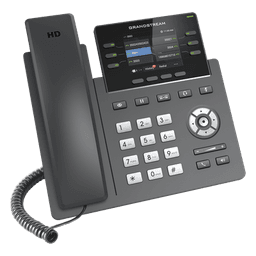 Teléfono IP Grado Operador, 3 líneas SIP con 6 cuentas, puertos Gigabit,PoE,  pantalla a color 2.4", codec Opus, IPV4/IPV6 con gestión en la nube GDMS