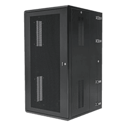 Gabinete PanZone de Montaje en Pared, de 19in, Puerta Ventilada, 26 UR, 635mm de Profundidad, Color Negro