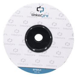 Carrete de Fibra Óptica / Monomodo 9/125 / LC-LC Dúplex / 50 m (164.04 pies) / Tight Buffer / Kevlar / Subterráneo por Tubería