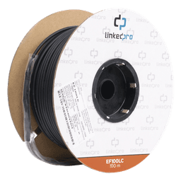 Carrete de Fibra Óptica Monomodo con Conectores LC-LC Duplex, Reforzada con Kevlar, de 100 Metros (328.08 Pies), Para Instalaciones Subterráneas por Tubería