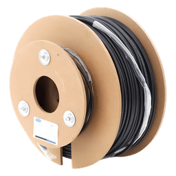 Carrete de Fibra Óptica Monomodo / Conectores LC-LC Dúplex / 150 m (492.13 pies) / Reforzada con Kevlar / Tight Buffer 900 μm / HDPE para Subterráneo