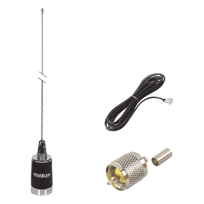 kit de antena móvil de 5dB de Ganancia en UHF 450-470 MHz, Incluye LMG450 + CHMB + RFU505