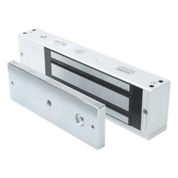 Chapa Magnética Electromagnética / 1200 lbs (544.3 kg) / Doble Voltaje 12/24 VCC / Sensor de Placa / LED Indicador / Interior
