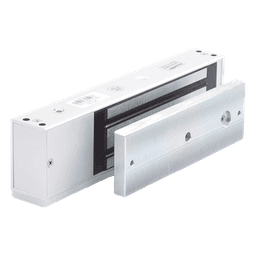 Chapa Magnética Electromagnética / 1200 lbs (544.3 kg) / Doble Voltaje 12/24 VCC / Sensor de Placa / LED Indicador / Interior