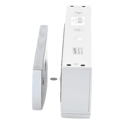 Chapa Magnética Electromagnética / 1200 lbs (544.3 kg) / Doble Voltaje 12/24 VCC / Sensor de Placa / LED Indicador / Interior
