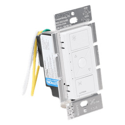 Control de Velocidad de Pared / 1.5 A / 120 V / Unipolar / Neutro Requerido / Velocidad Favorita / Blanco