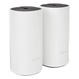 Kit de Router inalámbrico mesh Deco E4 para Hogar / Doble banda AC 1200  / 2 puertos 10/100 Mbps / Compatible con amazon alexa.