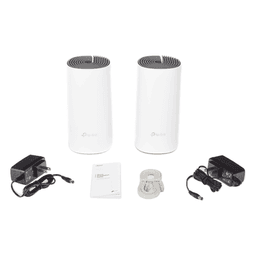 Kit de Router inalámbrico mesh Deco E4 para Hogar / Doble banda AC 1200  / 2 puertos 10/100 Mbps / Compatible con amazon alexa.