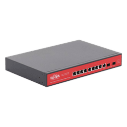 Switch Administrable Capa 2 de 8 puertos 10/100/1000 PoE af/at + 2 x SFP Gigabit, con respaldo para energía solar