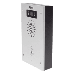 Video Intercomunicador IP, 2 líneas SIP, 2 relevadores con botón para llamada, Onvif, anti-vandálico, PoE, IP65 e IK10, PoE