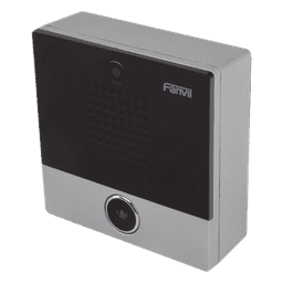 Mini video Intercomunicador para hotelería y hospitales, con diseño elegante, PoE, cámara 1Mpx, 1 botón, 1 relevador integrado de salida y entrada.