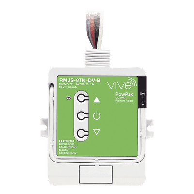 Módulo de Atenuación Inalámbrico / Control 0-10 V / 60 mA / Interruptor 8 A / 120/277 V / Alcance 9 m (29.5 ft) / Clear Connect RF
