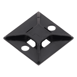 Base de Montaje para Cinchos / 4 Vías / Exterior / 25.4 mm (1 in) / Adhesivo Acrílico / ABS Resistente UV