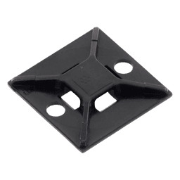 Base de Montaje para Cinchos / 4 Vías / Exterior / 25.4 mm (1 in) / Adhesivo Acrílico / ABS Resistente UV