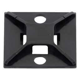 Base de Montaje para Cinchos / 4 Vías / Exterior / 25.4 mm (1 in) / Adhesivo Acrílico / ABS Resistente UV