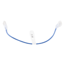 Cable de Parcheo Slim UTP Cat6 - 30 cm (11.81 Pulgadas) Azul Diámetro Reducido (28 AWG)