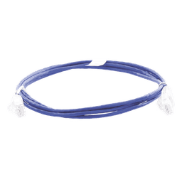 Cable de Parcheo Slim UTP Cat6 - 2 Metros (6.56 Pies) Azul Diámetro Reducido (28 AWG)