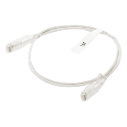 Cable de Parcheo Slim UTP Cat6 - 1 Metro (3.28 Pies), Blanco, Diámetro Reducido (28 AWG)