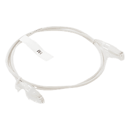 Cable de Parcheo Slim UTP Cat6 - 1 Metro (3.28 Pies), Blanco, Diámetro Reducido (28 AWG)