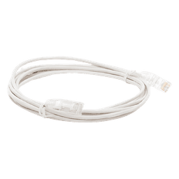 Cable de Parcheo Slim UTP Cat6 - 3 Metros (9.84 Pies) Blanco Diámetro Reducido (28 AWG)