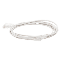 Cable de Parcheo Slim UTP Cat6 - 3 Metros (9.84 Pies) Blanco Diámetro Reducido (28 AWG)