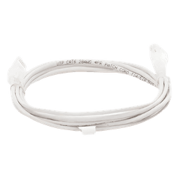 Cable de Parcheo Slim UTP Cat6 - 3 Metros (9.84 Pies) Blanco Diámetro Reducido (28 AWG)