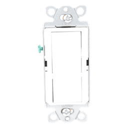 Interruptor de Pared Unipolar / 15 A / 120/277 V / Accionamiento Paleta / Acabado Snow Satinado