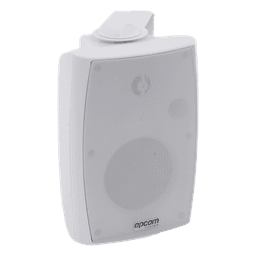 Altavoz de Pared de 2 vías | Woofer 4in + 1.5in | 2.5W - 20W | Para Sistemas 70/100V y 8 ohms | Material ABS | Rejilla y Bracket de Metal | Color Blanco
