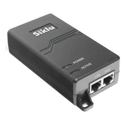 Inyector PoE Pasivo, 1 Gbps, 60 W, 55 Vcc, 100-240 Vca, Cable CA 