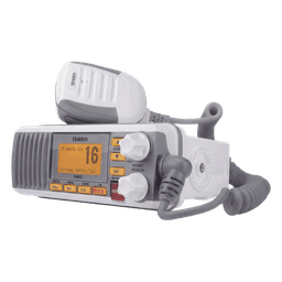 Radio Móvil Marino VHF / 25W / IPX4 / DSC Clase D con GPS / Pantalla LCD / Blanco