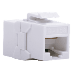 Acoplador UTP / Cat6A / RJ45 Hembra a Hembra / 10 Gbps / 500 MHz / Blanco
