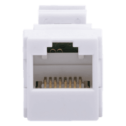 Acoplador UTP / Cat6A / RJ45 Hembra a Hembra / 10 Gbps / 500 MHz / Blanco