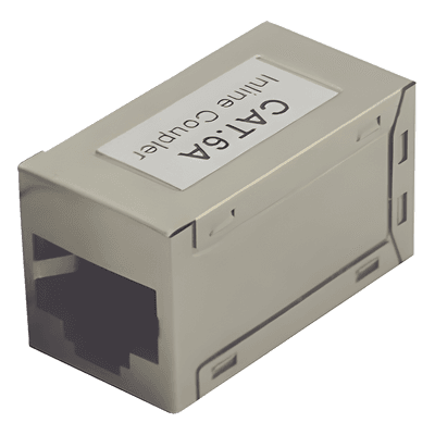 Acoplador STP / Cat6A / RJ45 Hembra a Hembra / Blindado / 2 Puertos / 10GBase-T