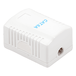 Caja de Pared con 1 Puerto, Incluye 1 Jack UTP Cat6A