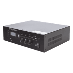 Mini Amplificador Mezclador / 120W RMS / Sistema 70/100V / Bluetooth / MP3 / Tuner FM / Voceo y Música Ambiental