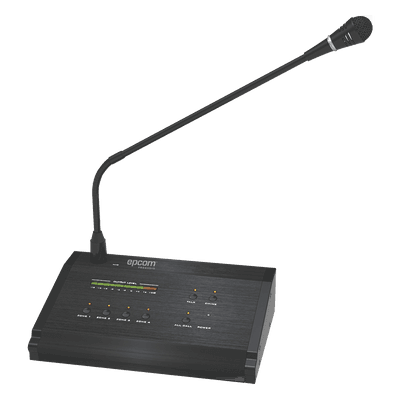 Micrófono a Distancia de 4 Zonas para Sistema de Voceo SF4240MP | No compatible con SF4240UC o SF2240UC