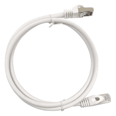 Patch Cord / Cat6A / 10G / Blindado S/FTP / 0.5m (1.64ft) / RJ45 / Blanco