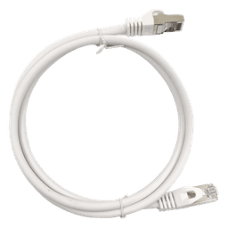 Patch Cord / Cat6A / 10G / Blindado S/FTP / 0.5m (1.64ft) / RJ45 / Blanco