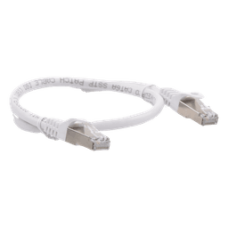Patch Cord / Cat6A / 10G / Blindado S/FTP / 0.5m (1.64ft) / RJ45 / Blanco