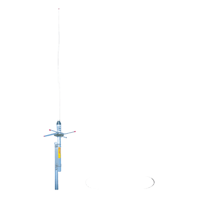 Antena Base / UHF 456-464 MHz / 6 dB Ganancia / Fibra de Vidrio / 2.2 m / 7.2 ft / Resistencia 200 km/h