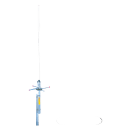 Antena Base / UHF 462-470 MHz / 6 dB Ganancia / Fibra de Vidrio / 2.2 m (7.2 ft) / 200 km/h Viento